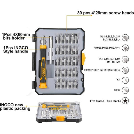Ingco 32 Pieces Precision Screwdriver Set - HKSDB0348 Auto Supply Master