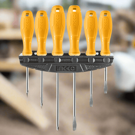 Ingco 6 Pieces Screwdriver Set - HKSD0658 Auto Supply Master