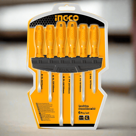 Ingco 6 Pieces Screwdriver Set - HKSD0658 Auto Supply Master