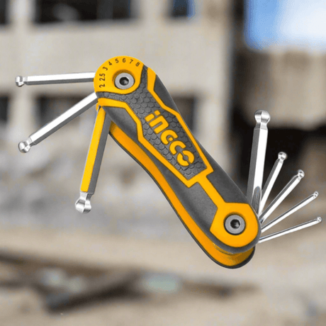 Ingco 8 Pieces Ball Point Pocket Hex Keys - HHK14082 Auto Supply Master