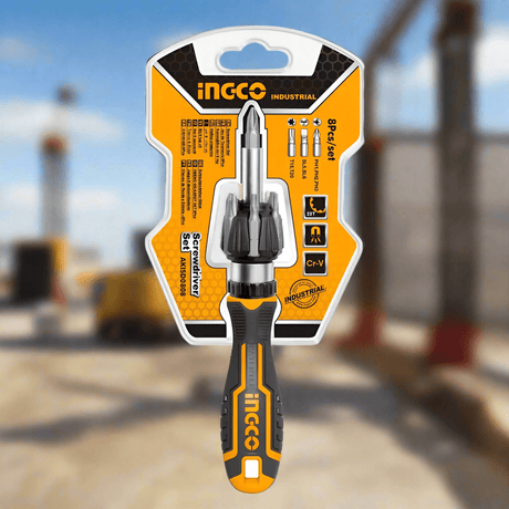 Ingco 8 Pieces Ratchet Screwdriver Set - AKISD0808 Auto Supply Master