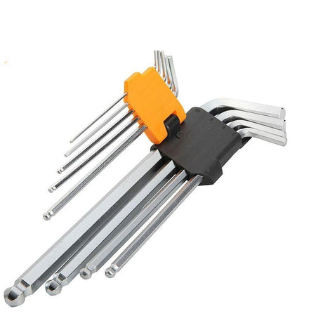 Ingco Extra Long Arm 9 Pieces Ball Point Hex Key Set - HHK12092 Auto Supply Master