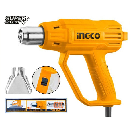 Ingco Heat Gun 2000W - HG200038 Auto Supply Master