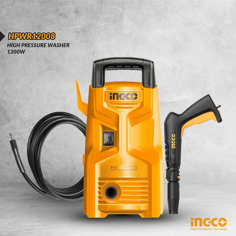 Ingco High Pressure Washer 1200W 90Bar - HPWR12008 Auto Supply Master