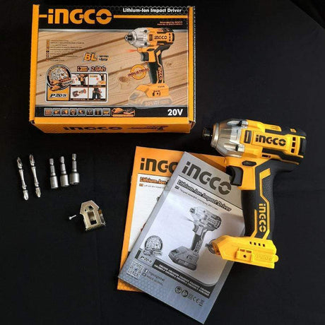 Ingco Lithium-Ion Cordless Impact Driver 170 Nm 20V - CIRLI20020 Auto Supply Master