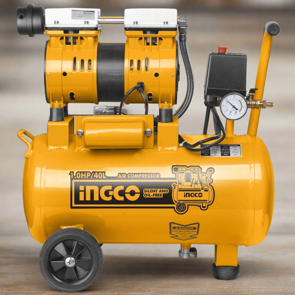 Ingco Silent And Oil Free Air Compressor 1.0HP 40L - ACS175406 Auto Supply Master