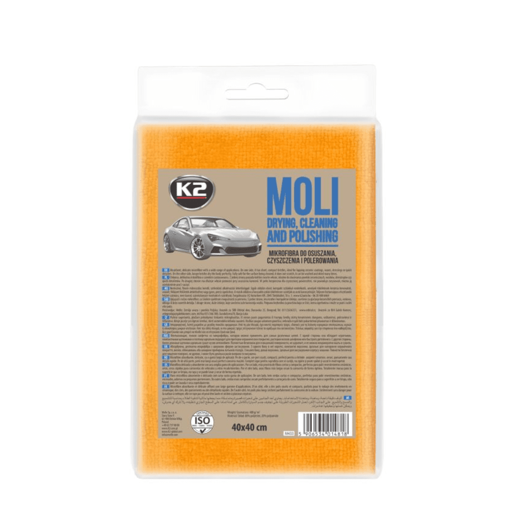 K2 Moli Drying Microfibre - 40 X 40cm Auto SupplyMaster