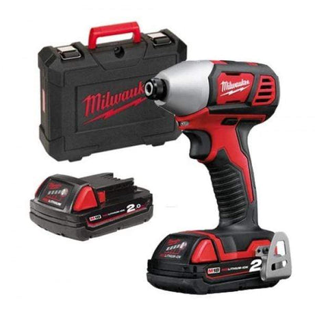 Milwaukee M18™ Cordless ¼″ Compact Impact Driver 18V - M18 BID-202C Auto Supply Master