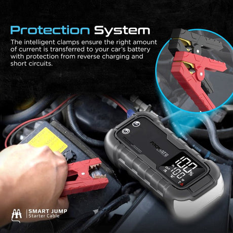 Promate 2000A/12V Heavy Duty Car Jump Starter with 20000mAh Power Bank & 45W Power Delivery - SparkTank-20 Auto Supply Master