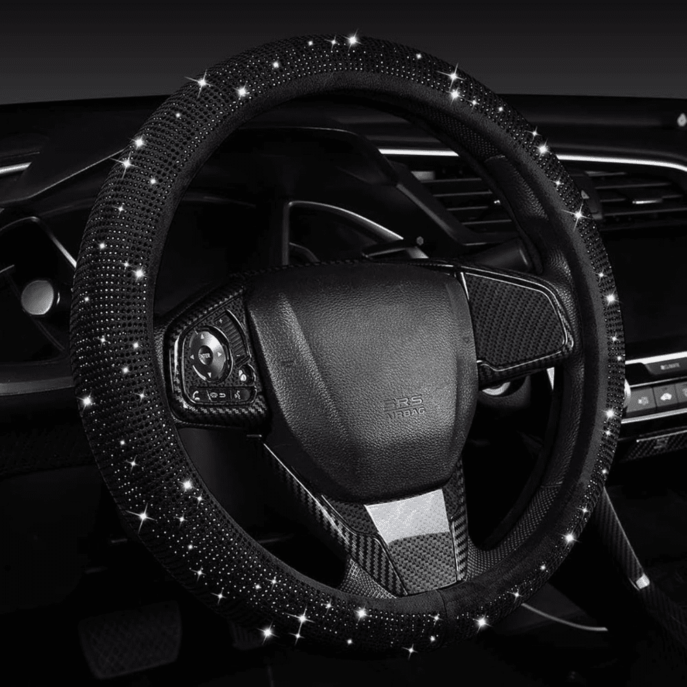 Sparkly Diamond Universal Car Steering Wheel Cover Auto SupplyMaster