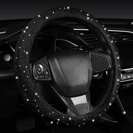 Sparkly Diamond Universal Car Steering Wheel Cover Auto SupplyMaster