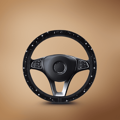 Sparkly Diamond Universal Car Steering Wheel Cover Auto SupplyMaster