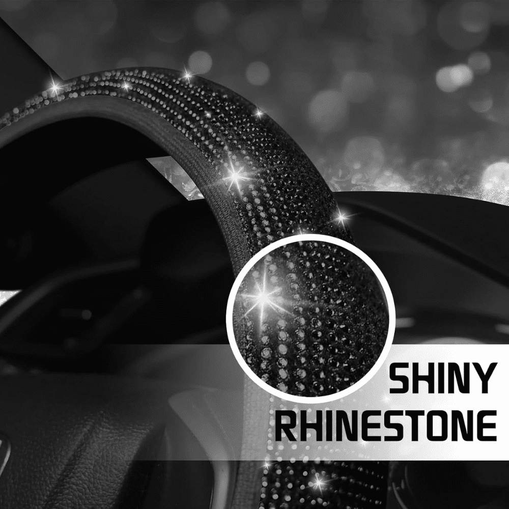 Sparkly Diamond Universal Car Steering Wheel Cover Auto SupplyMaster