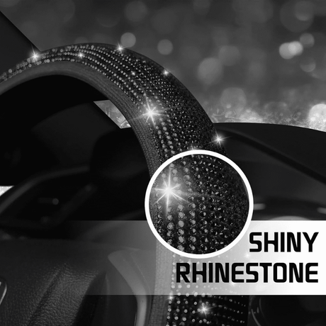 Sparkly Diamond Universal Car Steering Wheel Cover Auto SupplyMaster