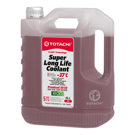 Totachi Super Long Life Coolant Red -37°C 50/50 - 1L & 4L Auto Supply Master