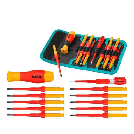 Total 12 Pieces Interchangeable Insulated Screwdriver Set - THKISD1201 Auto Supply Master