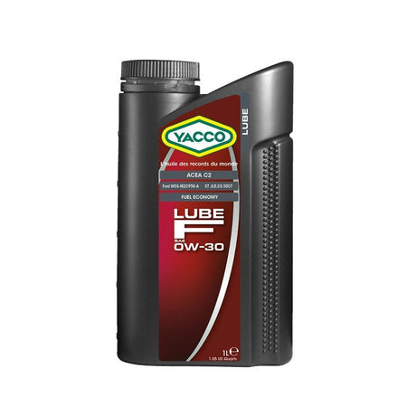 Yacco 100% Synthetic Engine Oil 1L/5L - LUBE F SAE 0W30 Auto Supply Master
