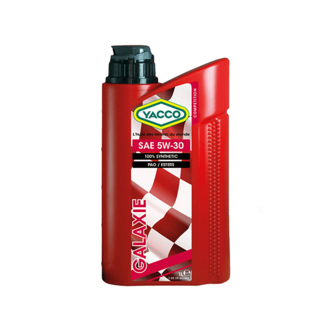 Yacco 100% Synthetic Racing Engine Oil 1L - GALAXIE SAE 5W30 Auto Supply Master