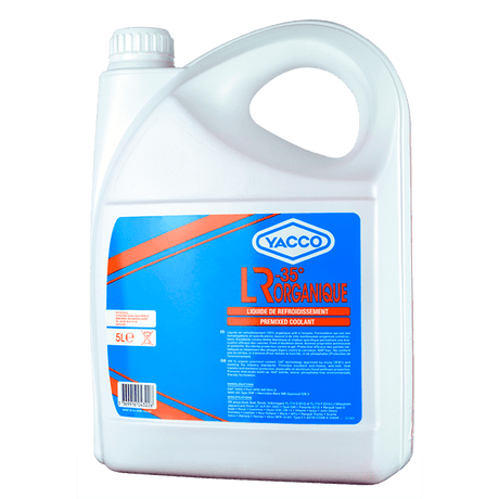Yacco Organic Anti Freeze Coolant 5L - LR-35 Auto Supply Master
