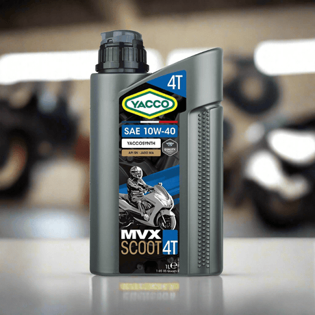 Yacco Semi Synthetic Motorcycle Engine Oil 1L - MVX SCOOT 4 SAE 10W40 Auto Supply Master
