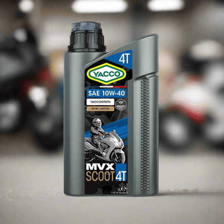 Yacco Semi Synthetic Motorcycle Engine Oil 1L - MVX SCOOT 4 SAE 10W40 Auto Supply Master