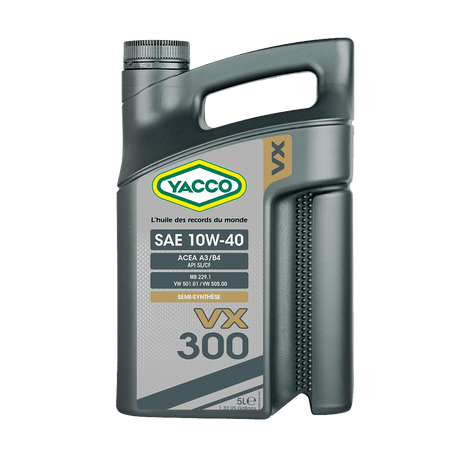 Yacco VX Semi Synthetic Engine Oil 1L/5L/208L - VX 300 SAE 10W40 Auto Supply Master