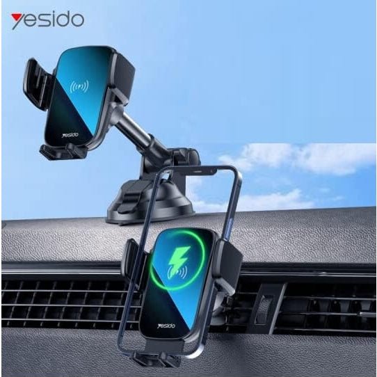 Yesido Wireless Charger Car Dashboard Phone Mount Holder - C186 Auto Supply Master